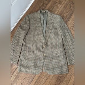 Paul Stuart Men’s Suit Coat Jacket Blazer 44L 44 Long Silk/Linen/Wool